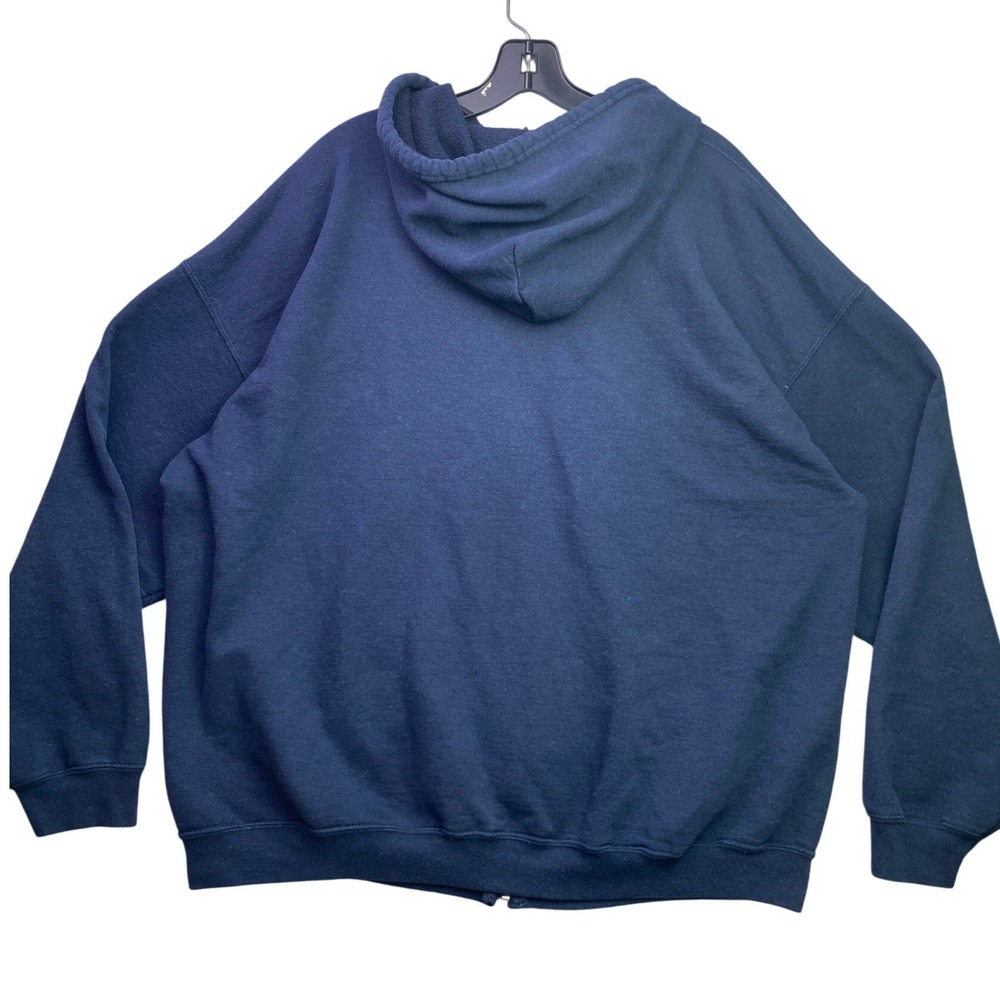 Oak Island Hoodie Mens 2XL Full Zip Spell Out Beachy Preppy Grunge Streetwear - Picture 3 of 8